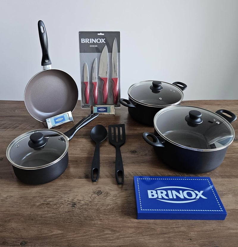 Brinox Ceramiclife Cookwear Set 9 pcs + 4 pcs knife set - Image 4