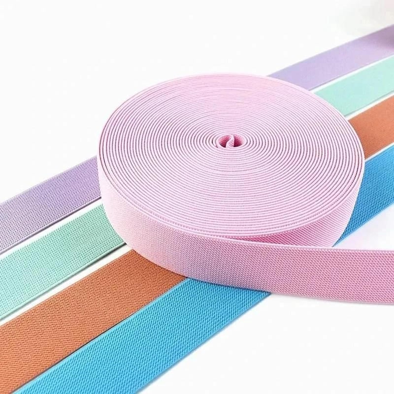 Wide elastic for sewing， 5 Meters 10-50mm Colorful Nylon Webbing Clothes DIY Sewing Accessories, Red, 10mm(Rose Red,15mm) - Image 5
