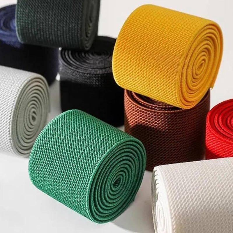 Wide elastic for sewing， 5 Meters 10-50mm Colorful Nylon Webbing Clothes DIY Sewing Accessories, Red, 10mm(Rose Red,15mm) - Image 4