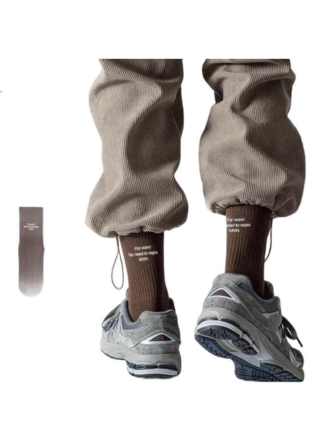 COTTON Xiaonian 24 Years Autumn And Winter New Men'S Long Tube Socks【100% Pure Cotton Antibacterial And Odor-Resistant】Breathable Long Socks 6 Pairs - Image 3