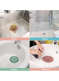 Generic Drain Hair Catcher， Strainer Rubber Sink Filter Kitchen Silicon，Drainage covers suitable for bathtubs, sinks, showers, and bathtubs help prevent blockages 5 pack  - Image 2