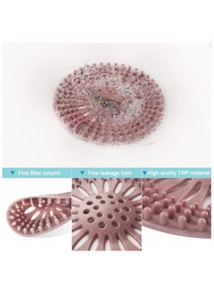 Generic Drain Hair Catcher， Strainer Rubber Sink Filter Kitchen Silicon，Drainage covers suitable for bathtubs, sinks, showers, and bathtubs help prevent blockages 5 pack  - Image 3