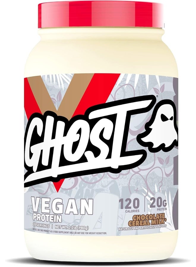 GHOST Vegan Protein Chocolate Cereal Milk - 2.2lb, 20g of Protein - Image 1