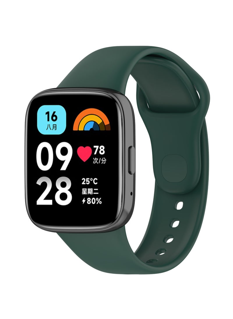Generic Straps Compatible with Redmi Watch 3 Active Smartwatch Soft TPU Band for Men, Women,Green  - Image 2