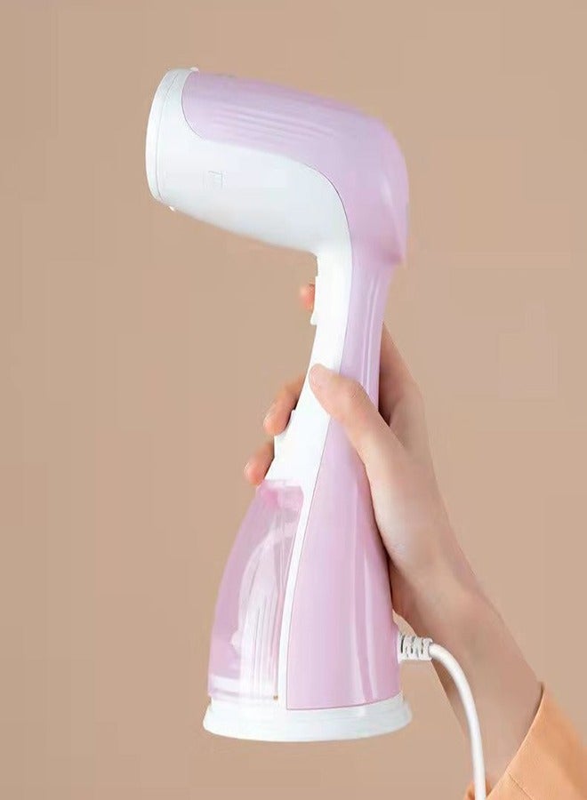 Portable Pink Steamer for Multiple Scenarios, Ideal for Home and Travel, Quick Wrinkle Remover  - Image 2