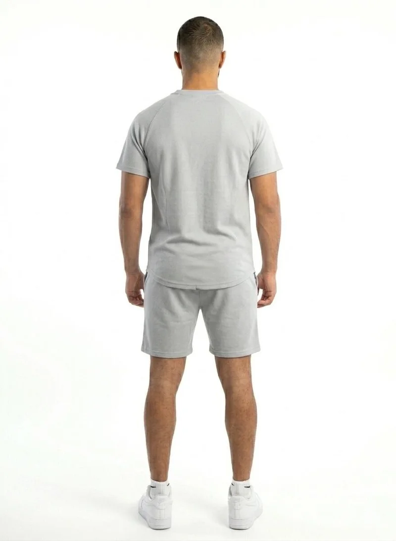 بريما إيس رجالي Set Top & Short لايف ستايل بريميوم Light Grey
