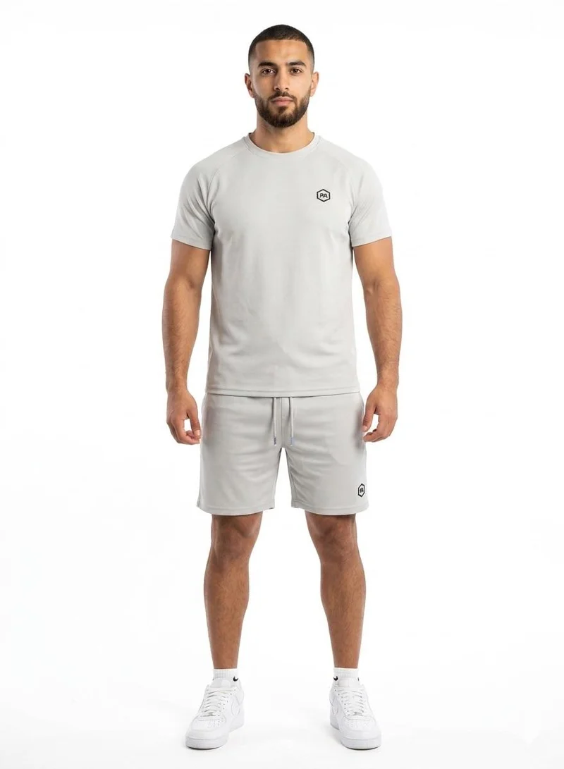 بريما إيس رجالي Set Top & Short لايف ستايل بريميوم Light Grey
