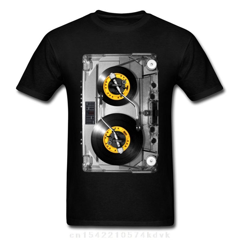 Fashion Old School Cassette Quality Printing T-Shirt For Men - Image 2
