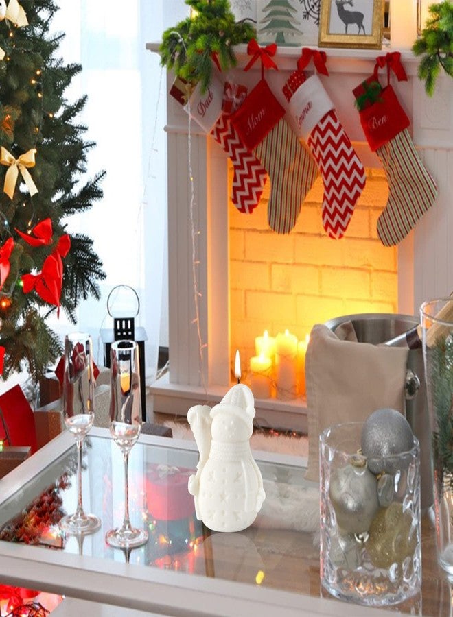 ZAKVOOR Christmas Snowman Candle Silicone Molds Resin Casting Mould for DIY Candle Making Polymer Clay Craft Plaster - Image 5