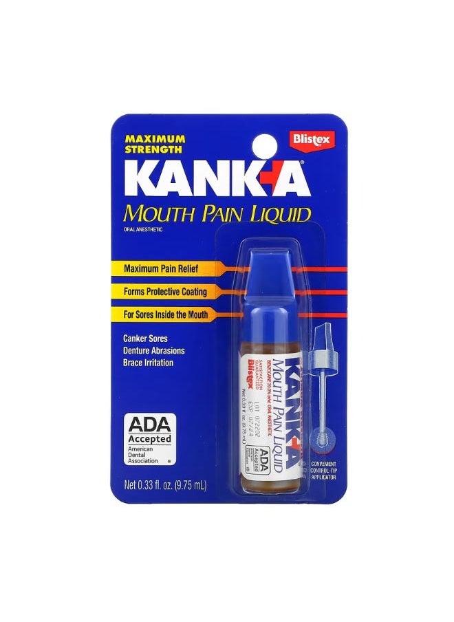 Blistex - Kank A Mouth Pain Liquid 0.33 fl oz 9.75 ml - Image 1