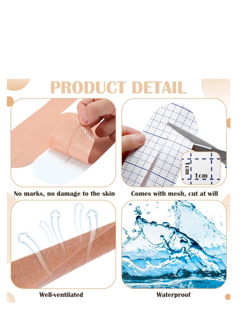 Kinesiology Knee Tape - Pre-Cut, Adhesive Sports Tape, Latex-Free & Breathable, Waterproof for Knee, Ankle, Gym, Fitness, Running, Tennis, Swimming, and Football. - Image 5