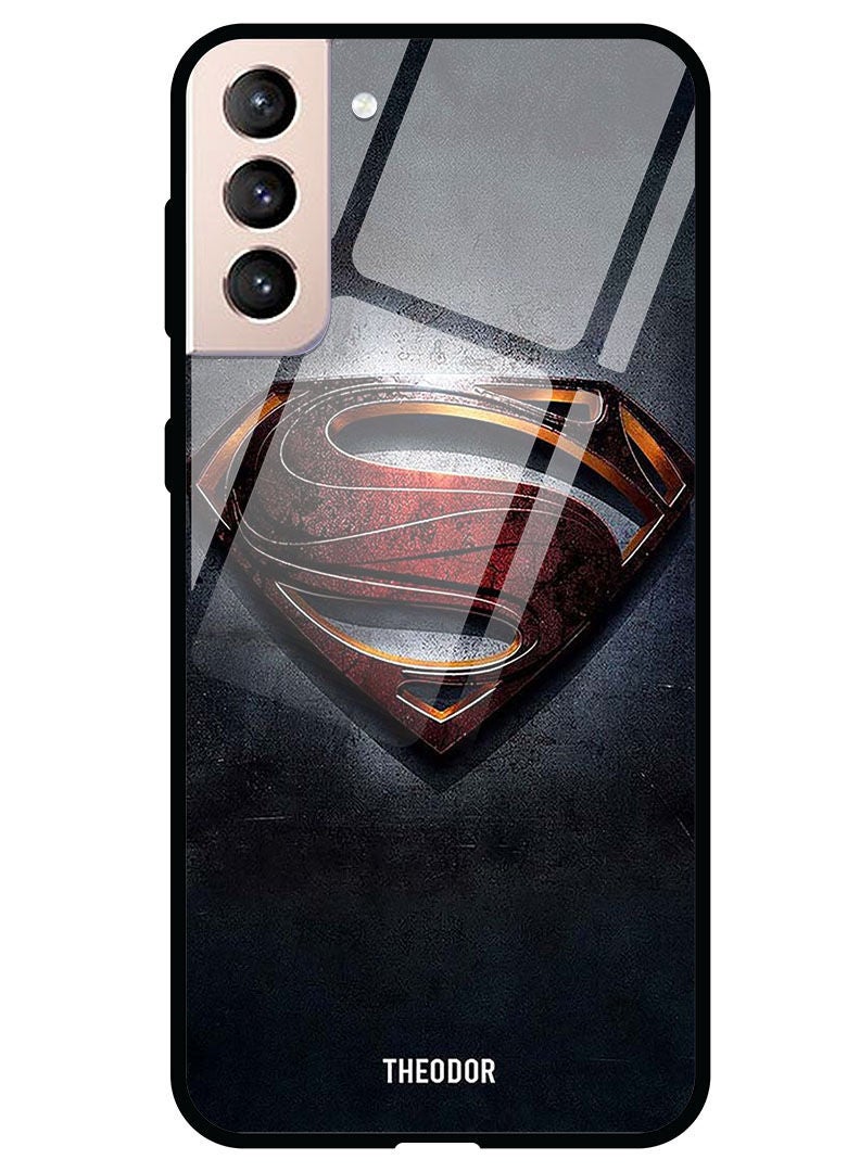 Theodor Protective Tempered Glass Case Cover Samsung Galaxy S21  Supe Man - Image 1