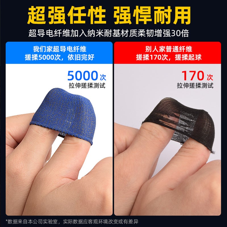 Sweat-Proof Game Finger Cots, Mobile Game Finger Cots, Ultra-Thin Touch Screen Breathable, Suitable For King Of Glory Chicken-Eating Artifacts, - Image 3