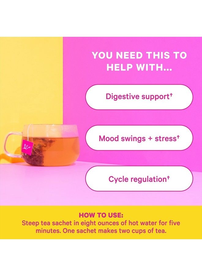 Pink Stork PMS Tea: Organic Warm Cinnamon Tea, Bloating Relief for Women, Natural Period Relief from Cramping, Heavy Flow, Nausea Relief, & Hormonal Migraine Relief, Women-Owned, 30 Cup - Image 5