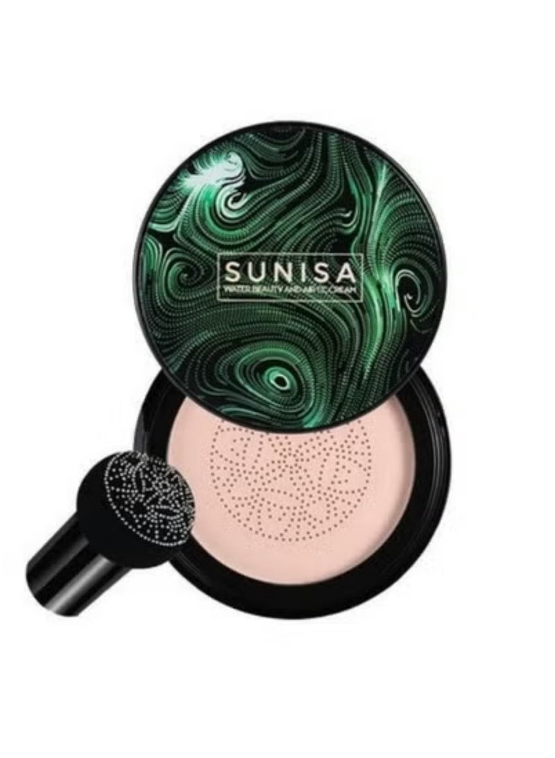 SUNISA Water Glow CC Cream Cushion - Beige Tone Hydrating Foundation - Image 1