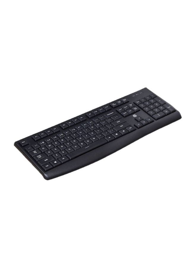لوحة مفاتيح سلكية بمنفذ USB طراز K200 أسود