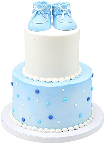 DecoPac Baby Blue Bootie Cake Topper Set - Image 4