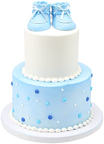 DecoPac Baby Blue Bootie Cake Topper Set - Image 5