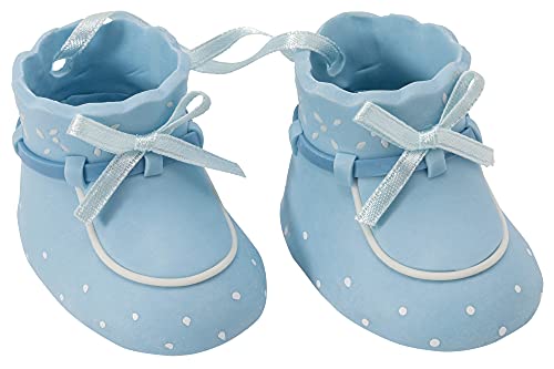 DecoPac Baby Blue Bootie Cake Topper Set - Image 2