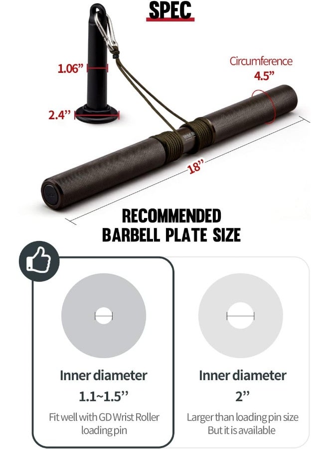 GD Wrist Roller V.W Forearm Blaster Trainer Arm Strength Training Fitness Equipment Anti-Slip for Home Gym (Premium) - Image 1