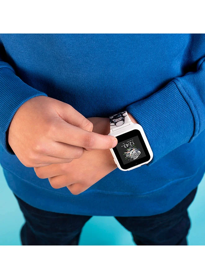 STAR WARS Star Wars Boys Smart Watch Black Silicone Strap, STM4353