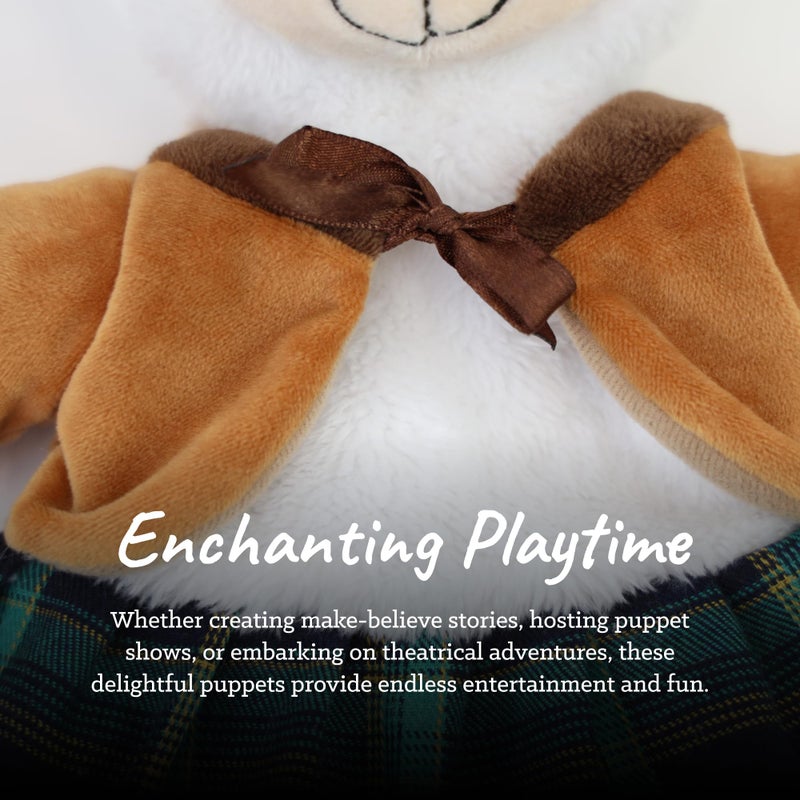 Playtime by Eimmie Sharewood Forest Friends Aria The Alpaca Hand Puppet - Stuffed Animal for Toddlers - Perfect for Puppet Theatre and Creative Play - Small and Large - Image 5