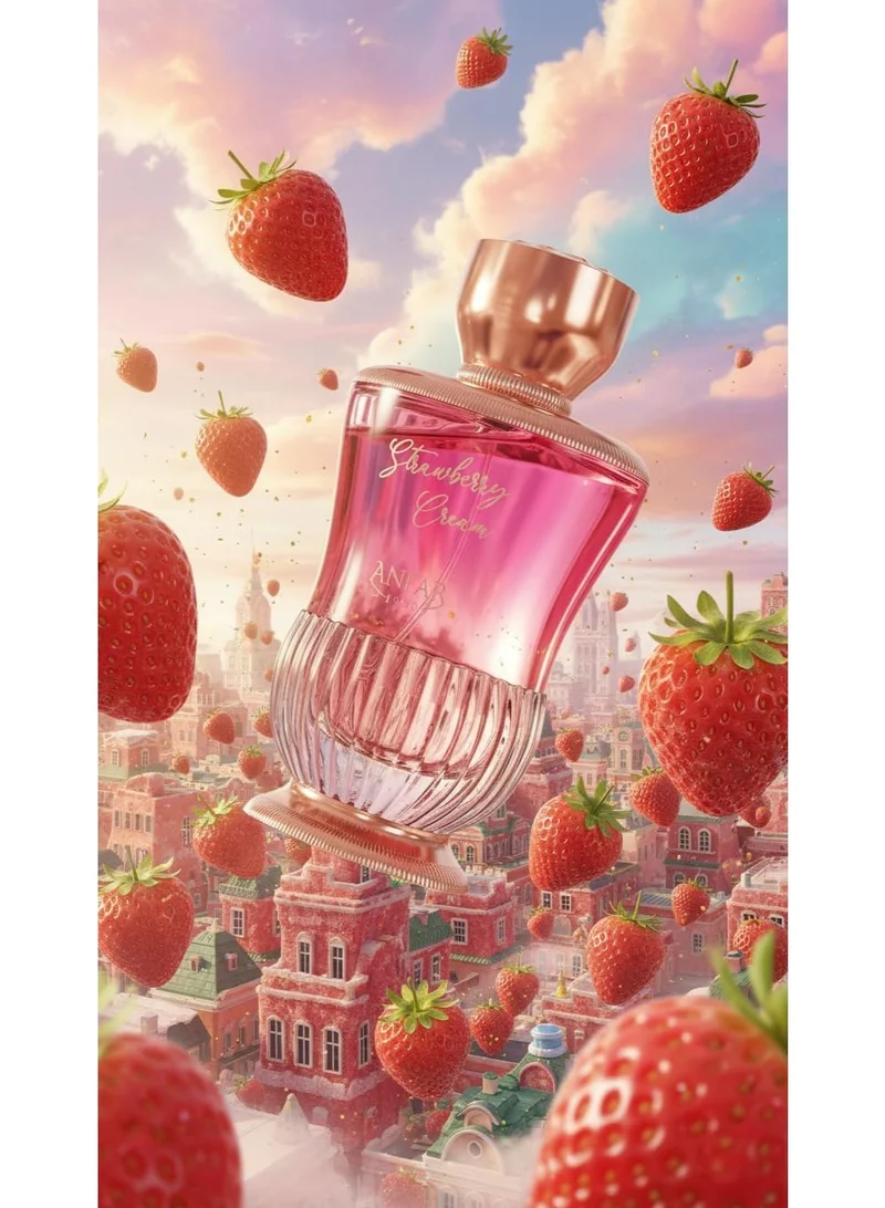 Anfar  Anfar Strawberry Cream Eau de Parfum 100ml – Long Lasting Women’s Gourmand Perfume with Marshmallow, Vanilla & Musk  | Best Price UAE