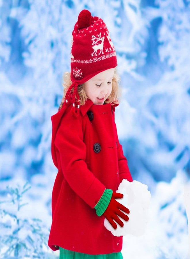 ONESING 16 Pairs Stylish Knitted Kids Gloves Children Gloves Bulk for Boys Girls - Keep Little Hands Warm and Classic Mixcolor B - Image 5