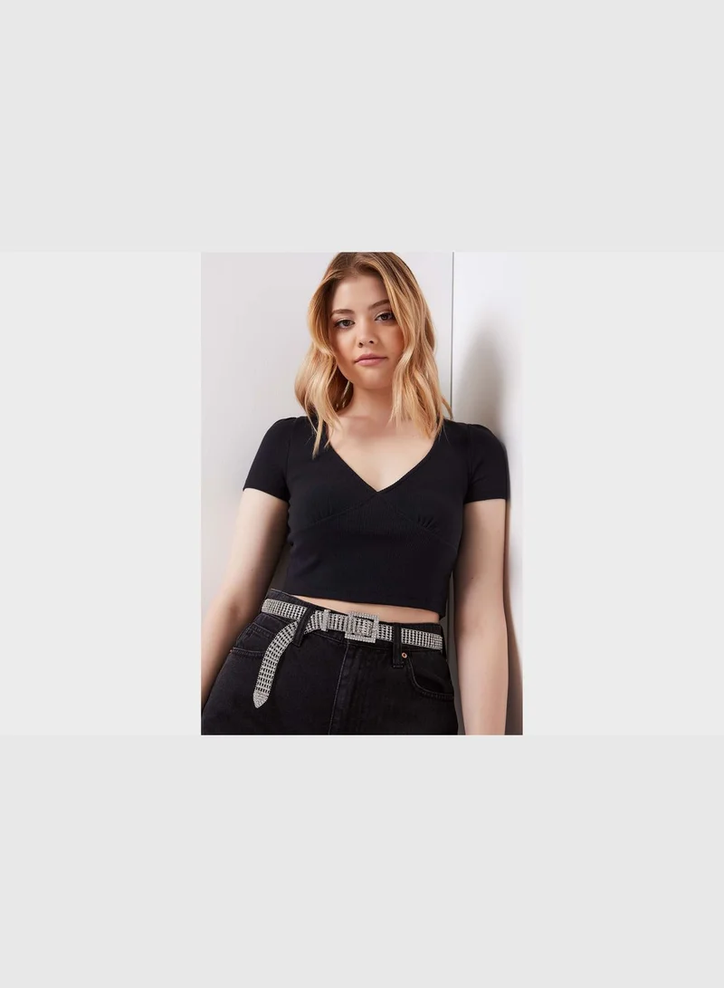 Ardene Ribbed Bustier Tee