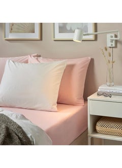 Generic Fitted sheet, light pink, 180x200 cm  - Image 3