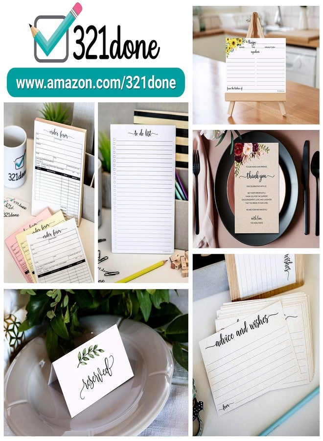 321Done Weekly Planning Notepad - 50 Sheets (5.5" x 8.5") - Week Priorities to Do List Tear-Off Pad, Planner Checklist Organizing - Made in USA - Simple Script - Image 4