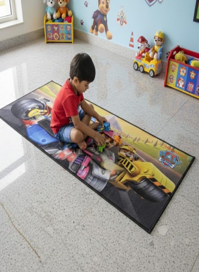 Athom Living Paw Patrol (Yellow) Runner Carpet 2x4.5 Ft, Soft Printed Mat with Anti-Skid Backing, Durable Washable Runner for Kids Bedroom, Play Area & Playroom Décor - Image 3