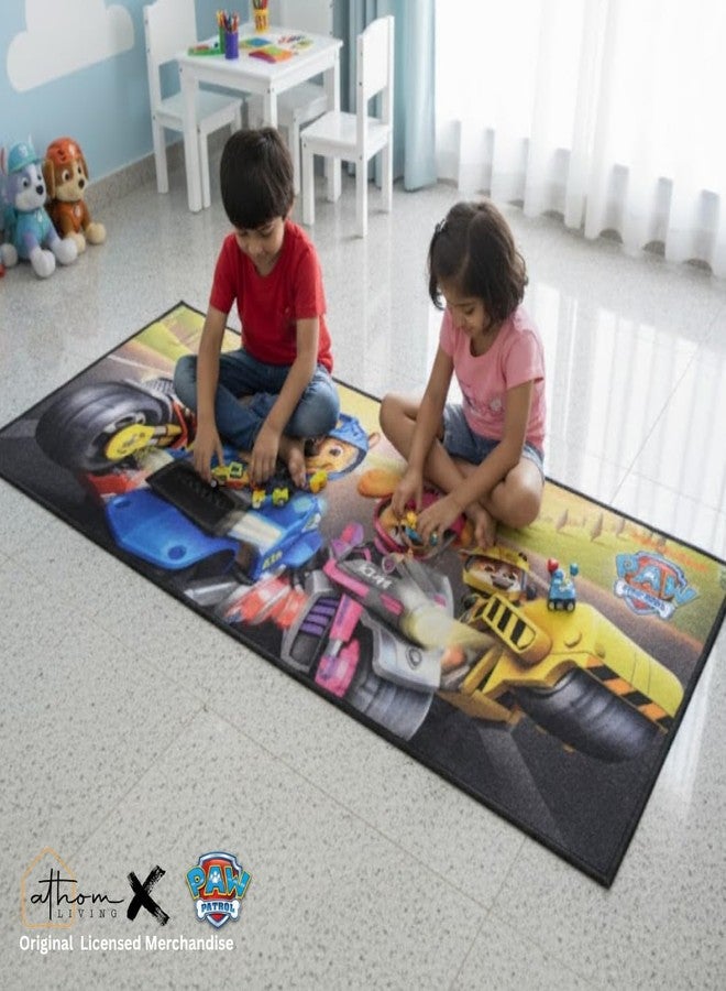 Athom Living Paw Patrol (Yellow) Runner Carpet 2x4.5 Ft, Soft Printed Mat with Anti-Skid Backing, Durable Washable Runner for Kids Bedroom, Play Area & Playroom Décor - Image 2