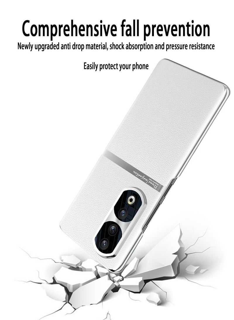 X-level Honor 90 Pro Case Cover with TPU Leather Camera Metal Len Protector 3 in 1 Anti-Scratch Anti-drop Anti-fingerprint slim light Protective Shockproof Back Cover For Honor 90 Pro Mobile Phone Accessory - Image 2