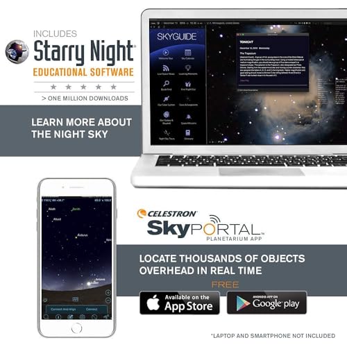 Celestron Travel Scope 70 Portable Refractor Telescope – 70mm Aperture, Fully-Coated Glass Optics – Includes Tripod, Backpack & Software – Ideal for Beginners & Travel - Image 5