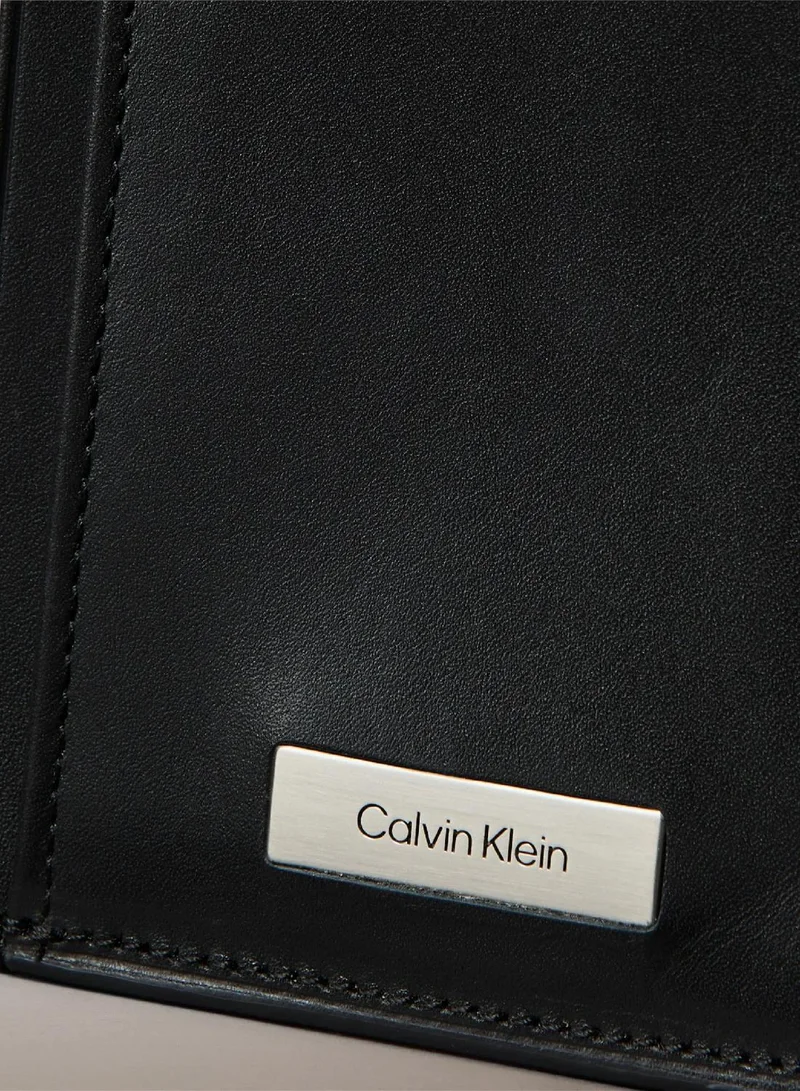 Calvin Klein Black Plaque Logo Card Case for Men | Best Price UAE