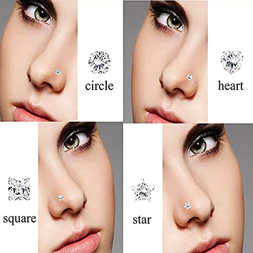 YEELONG Nose Rings for Women 20g Surgical Steel Nose Studs Nose Rings Hoops Piercing Jewelry - Image 5