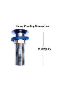 MASHKI MASHKI Full Thread 32 MM Waste Coupling for Ceramic wash Basin Drain Outlet Kitchen Sink Drainer with Silver Polished Finish (Heavy)  - Image 3