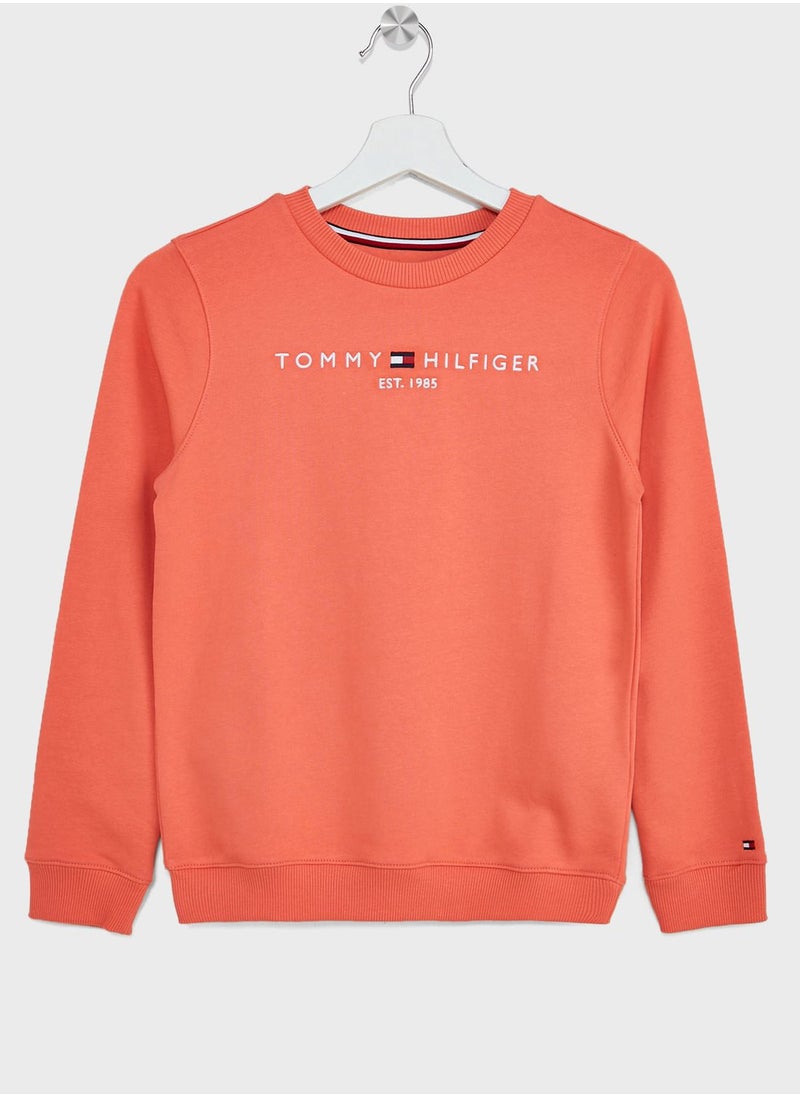 TOMMY HILFIGER - Kids Logo Sweatshirt - Image 1