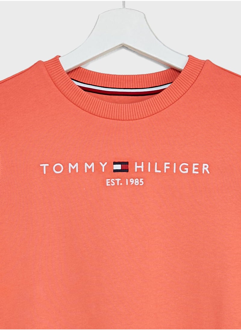 TOMMY HILFIGER - Kids Logo Sweatshirt - Image 1