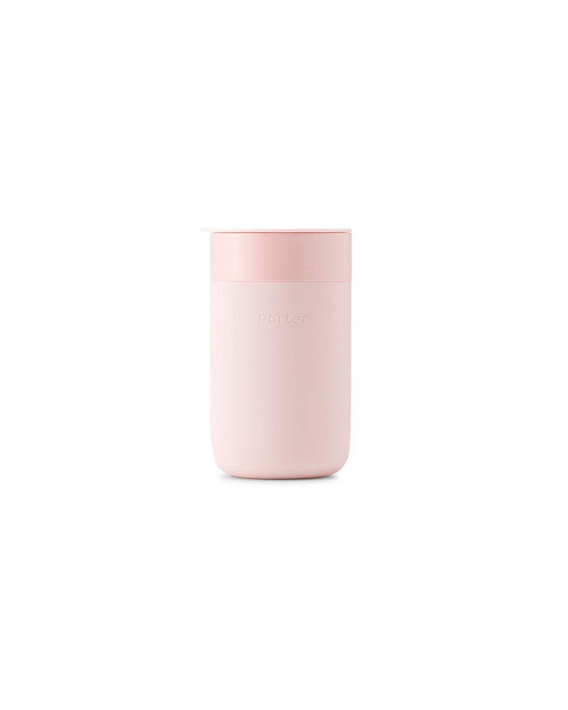 WP W&P Porter Ceramic Mug w/ Protective Silicone Sleeve, Blush 16 Ounces | On-the-Go | No Seal Tight | Reusable Cup for Coffee or Tea | Portable | Dishwasher Safe - Image 1