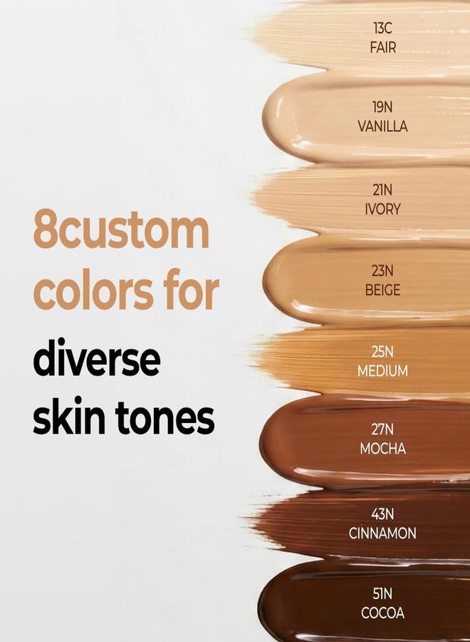 BOM COSMETICS Even Fit Cover Cushion 23N Beige 15g, Skin Tint Concealer Foundation for Full Coverage with Weightless Wear and a Buildable, Natural Skin-Fit Finish, Beauty, Korean Makeup Foundation - Image 3