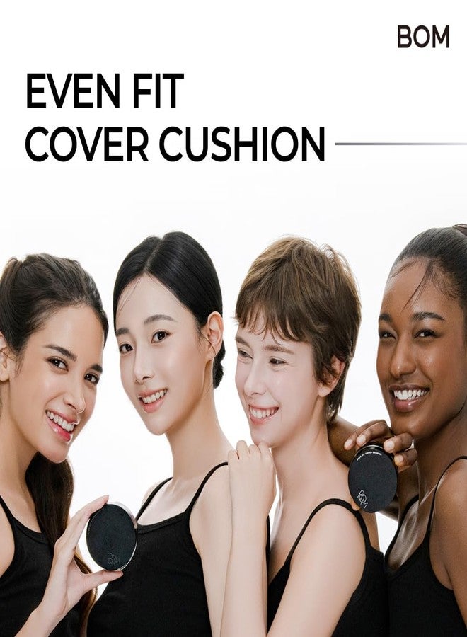 BOM COSMETICS Even Fit Cover Cushion 23N Beige 15g, Skin Tint Concealer Foundation for Full Coverage with Weightless Wear and a Buildable, Natural Skin-Fit Finish, Beauty, Korean Makeup Foundation - Image 2