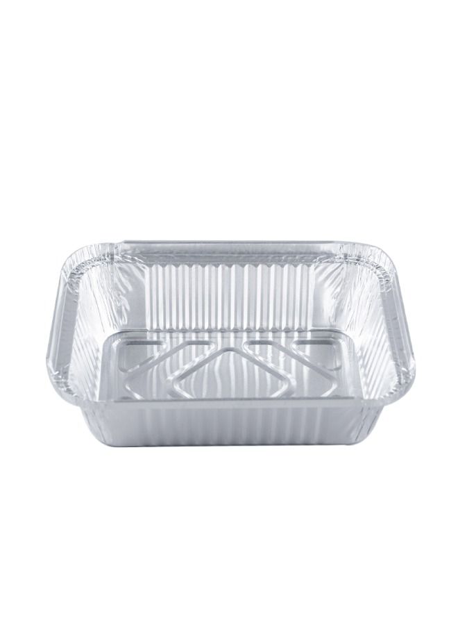 SNH Packing Aluminium Rectangle Container 420ml With Board Lid for Cooking Roasting Baking Pack Of 100 Pieces - Image 5