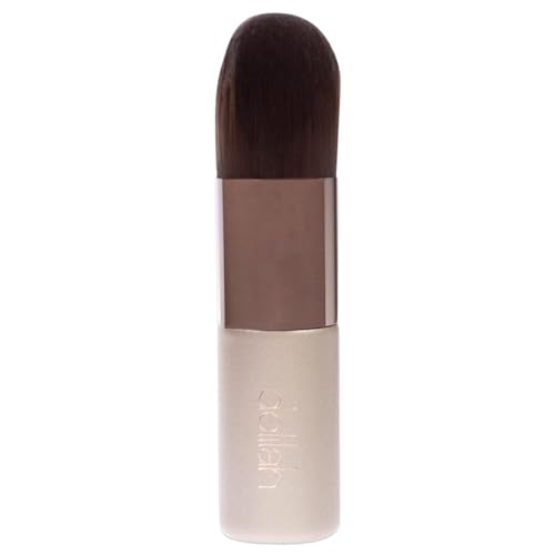 delilah - Foundation Kabuki Complexion Brush - Synthetic Fibre Liquid Blending And Buffing Makeup Tool - Wooden HAndle - For all Skin Type - Cruelty Free - 1 Pc - Image 2