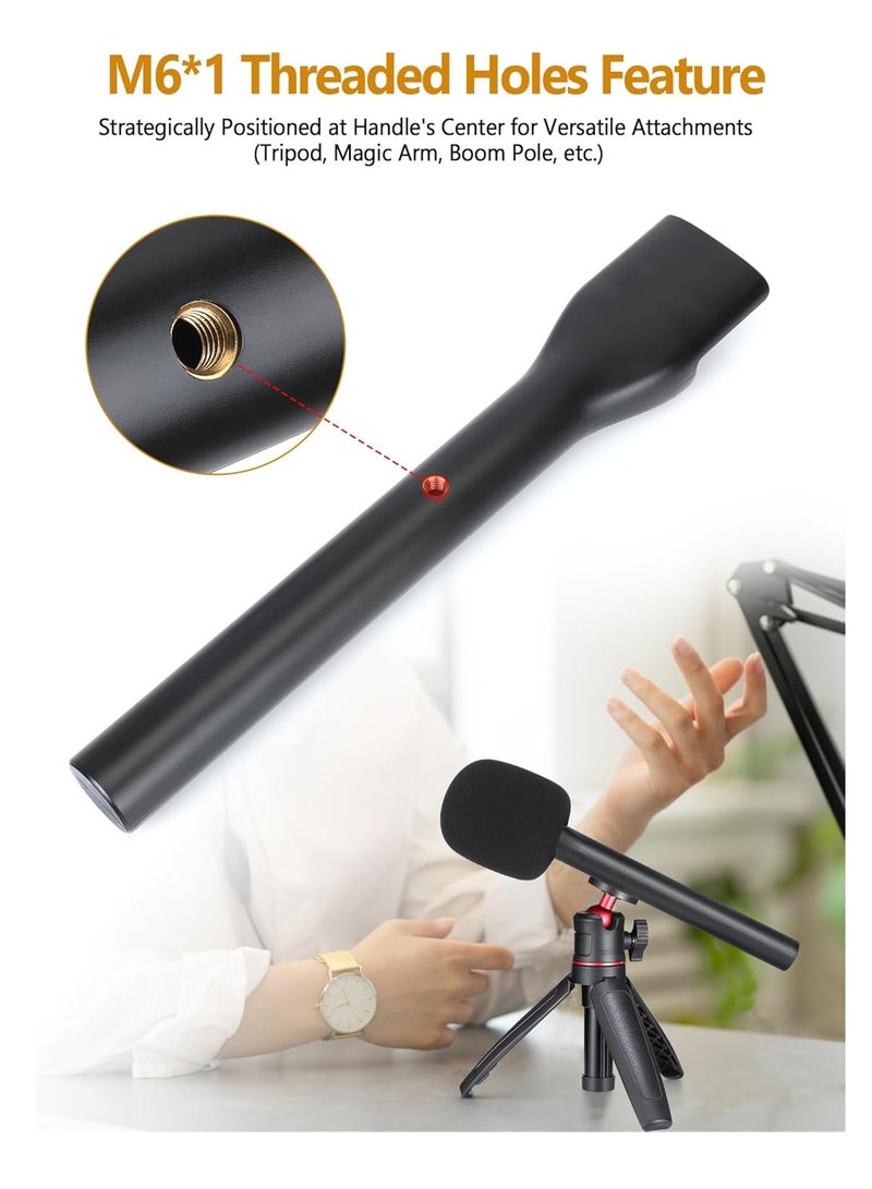 ELTRAZONE Universal Interview GO Handheld Adapter for Rode Wireless GO I/II, Rode Wireless Me/Pro, DJI Mic 1/2 | Hand Adapter Mic Clip with Foam Pop Protection | Compatible with Most Lavalier Microphones | Portable  Durable - Image 5