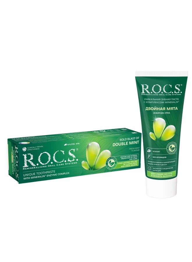 Rocs Toothpaste R.O.C.S. Double Mint, 74 g - Image 5