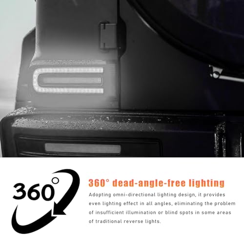 Sylvil 4 PCS LED Reverse Lights T15 4014 45SMD Back Up Light Turn Signal Bulb 6500K Super Bright Stop Light Bulbs Brake Lights for Cars Trucks RVs Universal Car Accessories White - Image 5