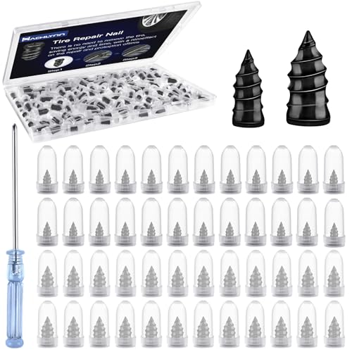 NACHLYNN 50 Pcs Tire Repair Nails Self-Tapping Rubber Screw Tool Self-Service Tire Repair Plugs Nail for Car Motorcycle Truck - Image 1