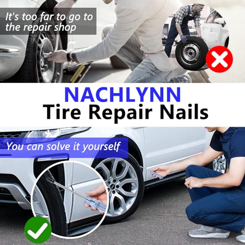 NACHLYNN 50 Pcs Tire Repair Nails Self-Tapping Rubber Screw Tool Self-Service Tire Repair Plugs Nail for Car Motorcycle Truck - Image 5
